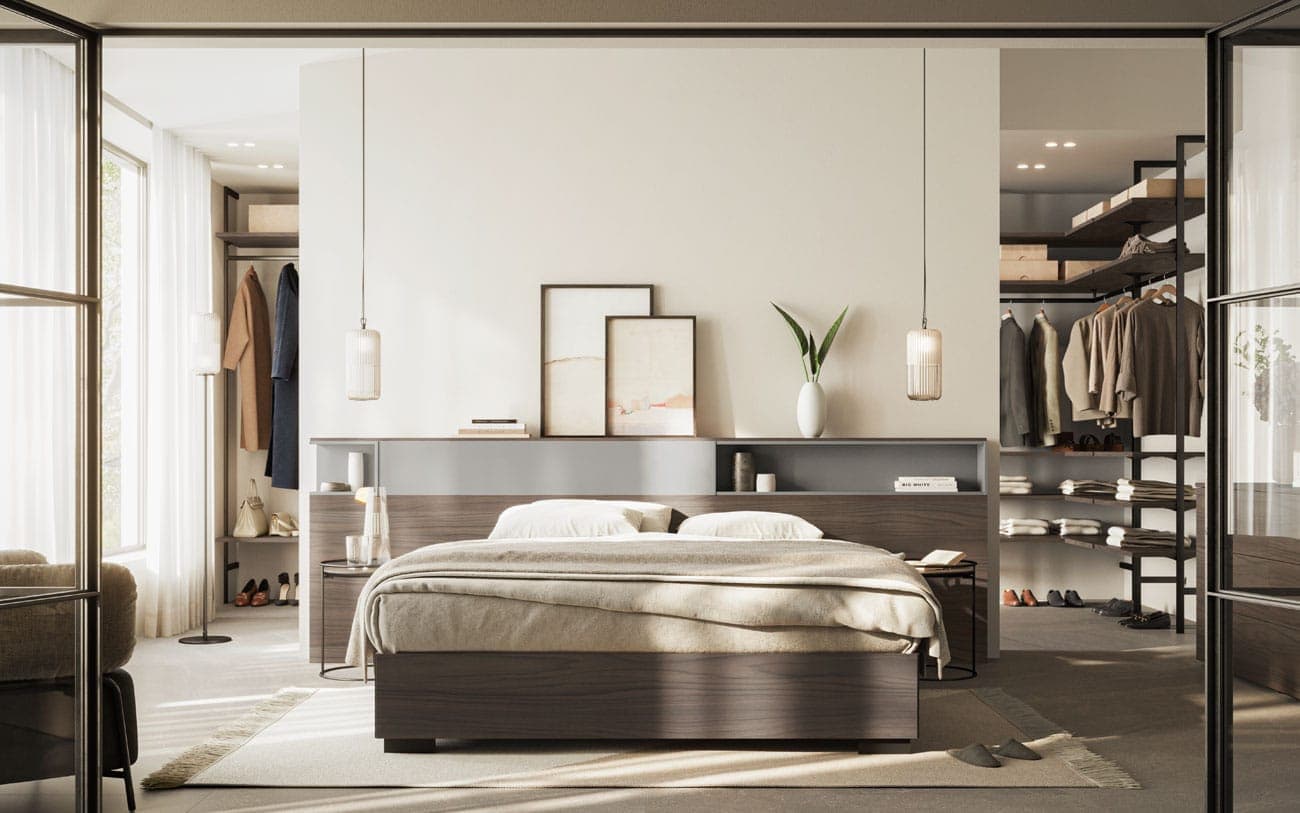 Camera da letto con cabina armadio — PensareCasa Torino