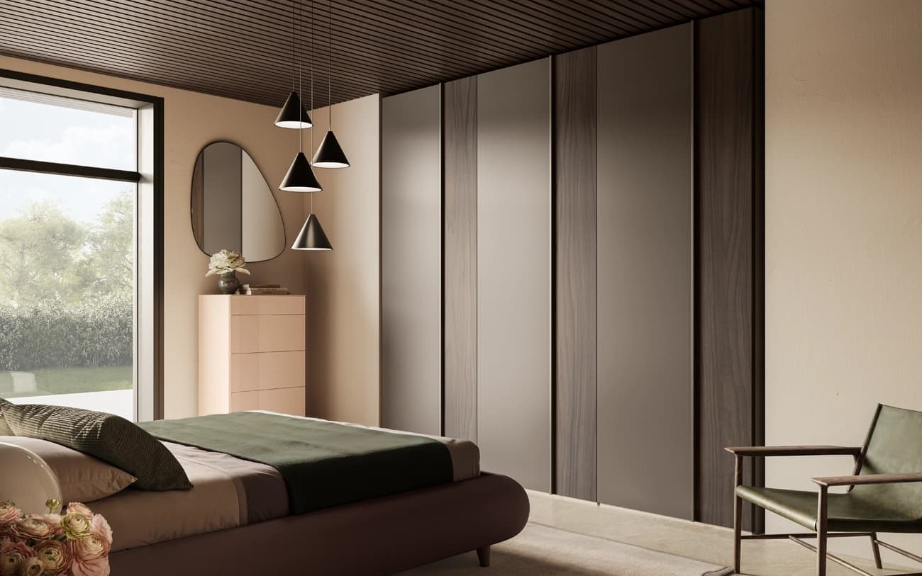 Armadio battente eleganza contemporanea — PensareCasa Torino