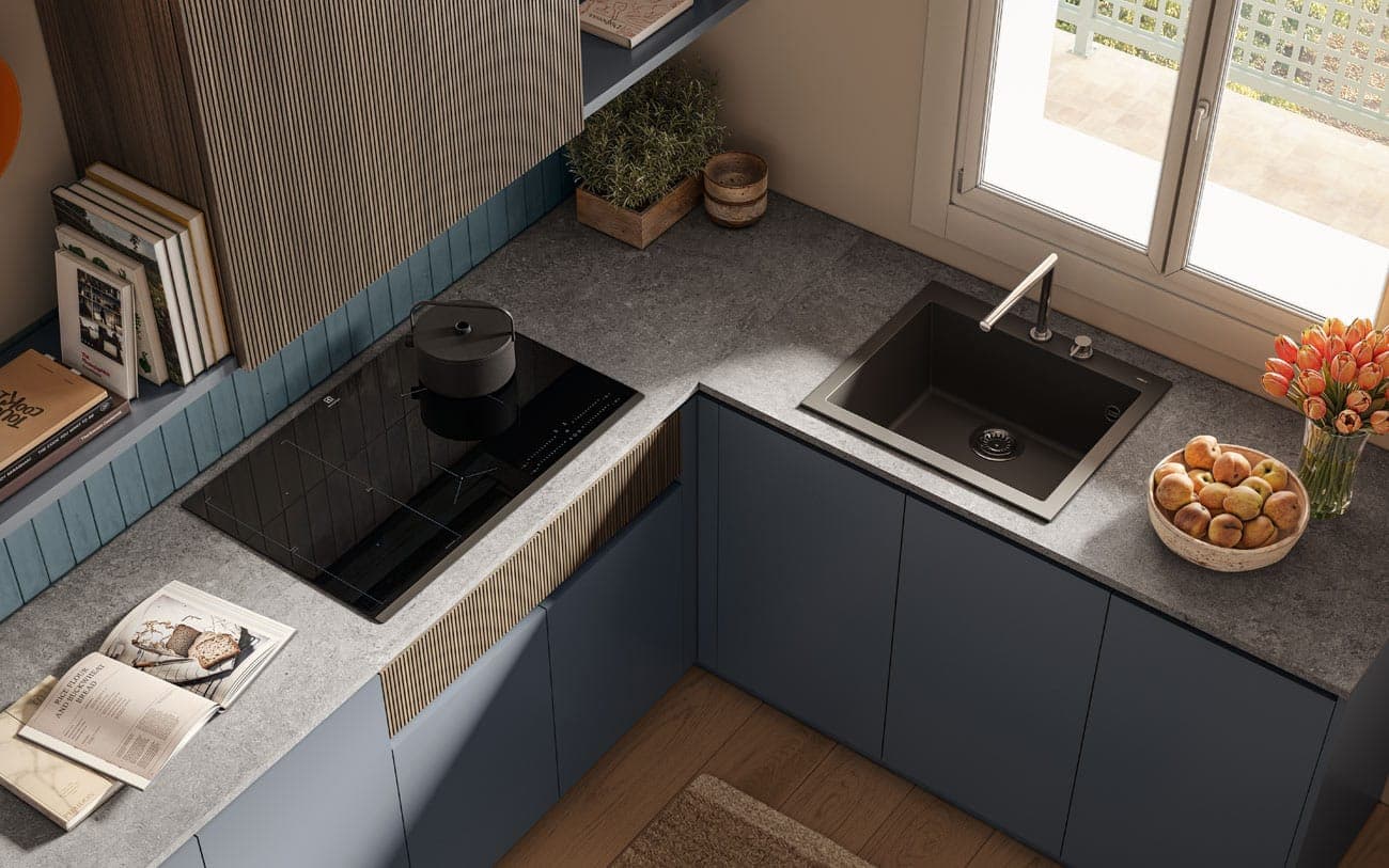 Cucina angolare in PET — PensareCasa Torino — foto 3