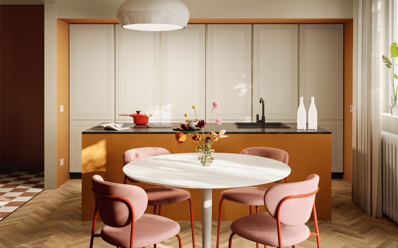 Cucina colorata — PensareCasa Torino