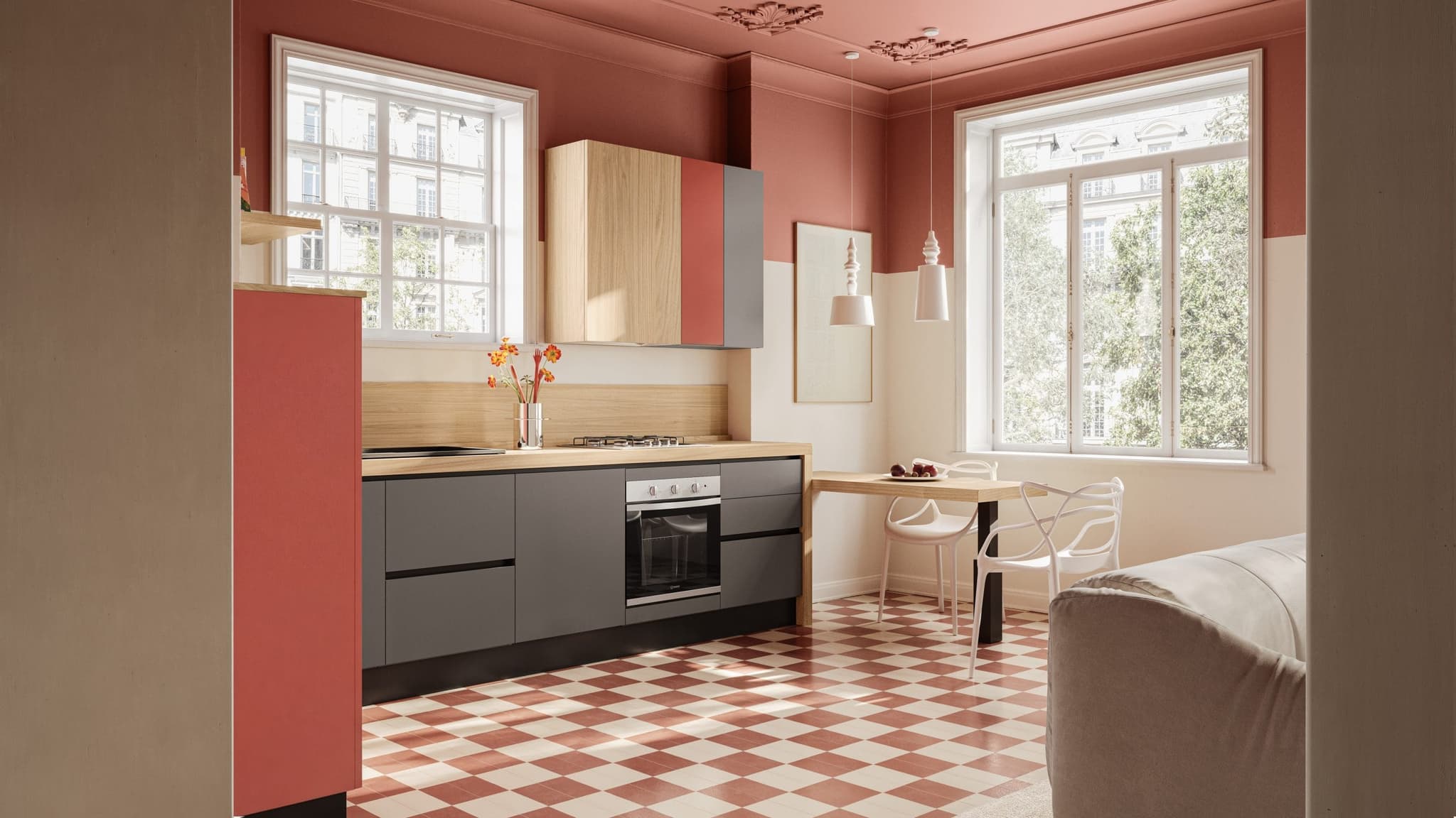 Cucina eclettica e vivace — PensareCasa Torino — foto 2