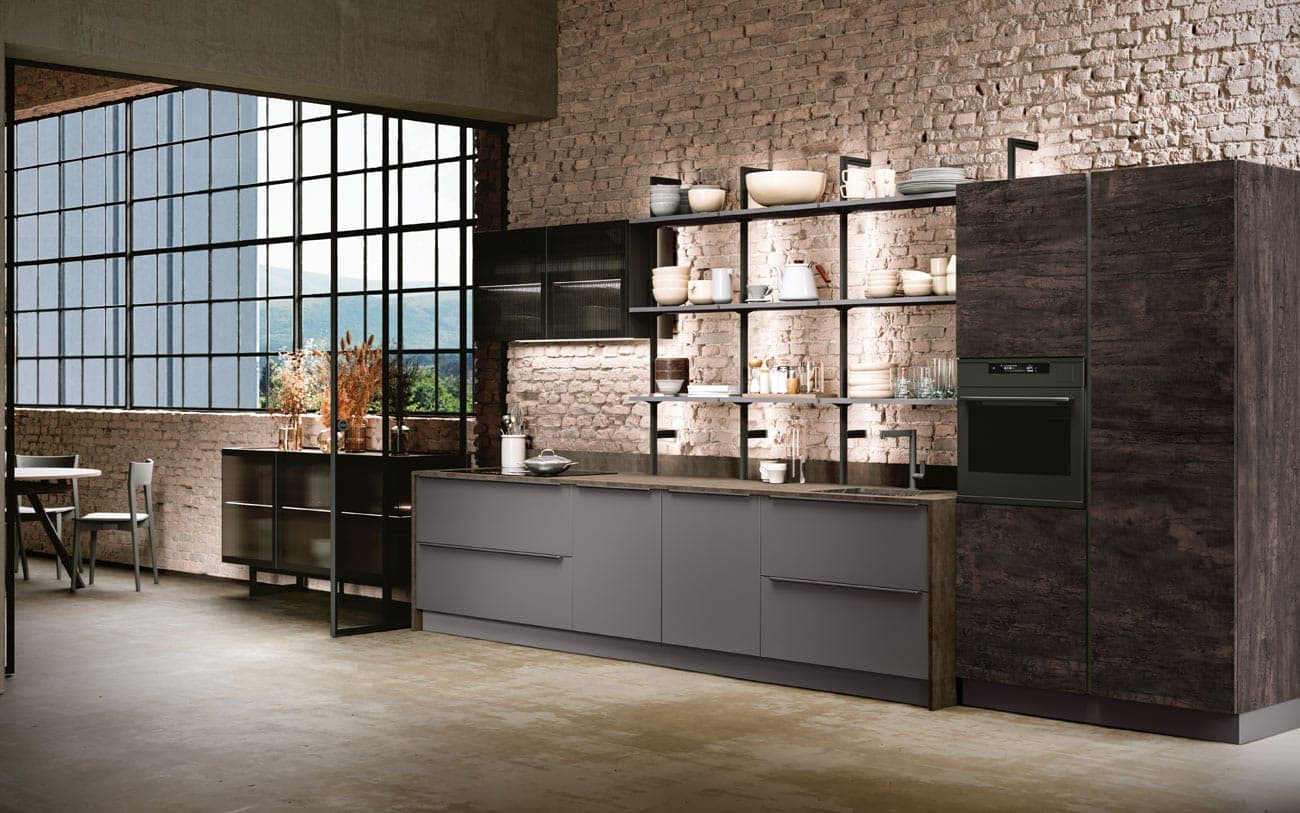 Cucina industrial open space — PensareCasa Torino