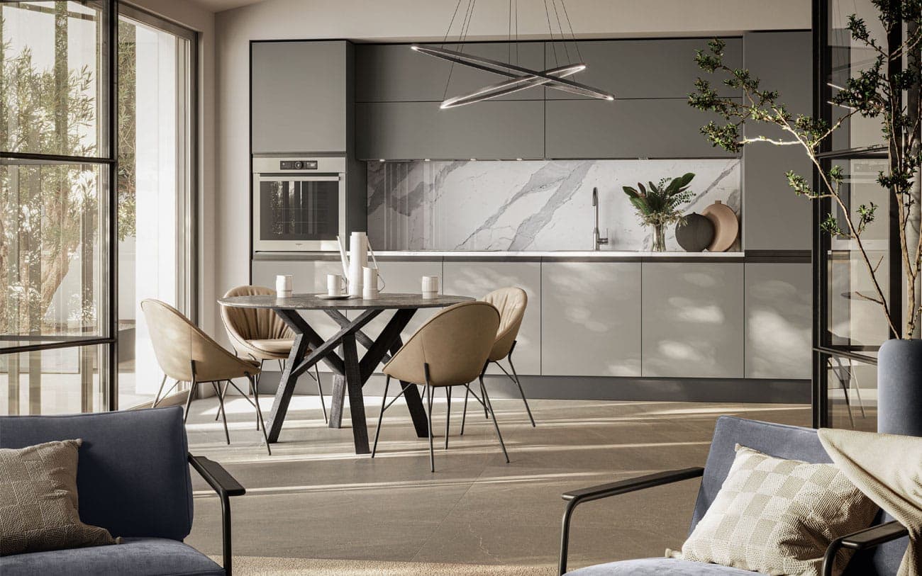 Cucina lineare elegante — PensareCasa Torino — foto 4
