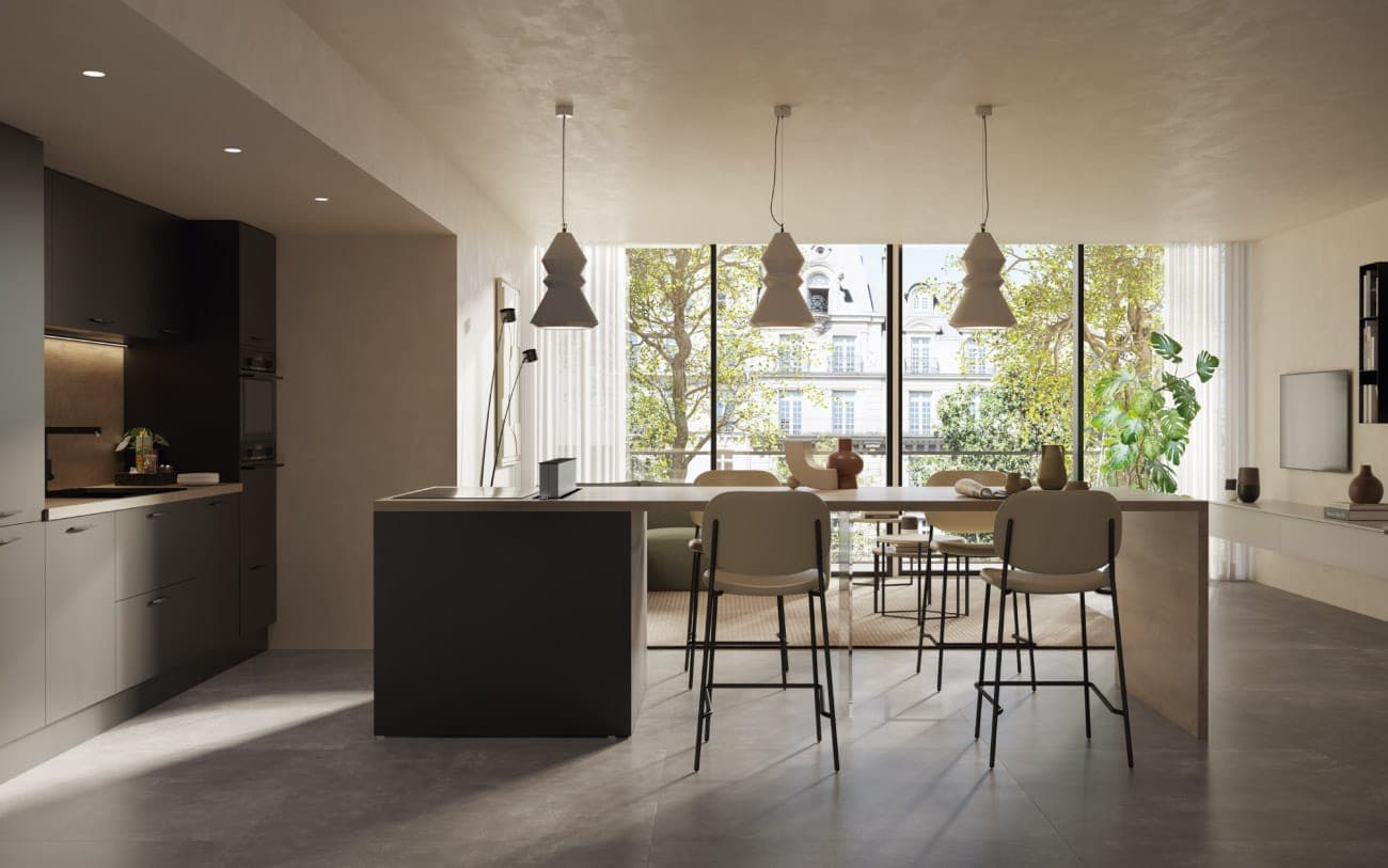 Cucina moderna open space — PensareCasa Torino