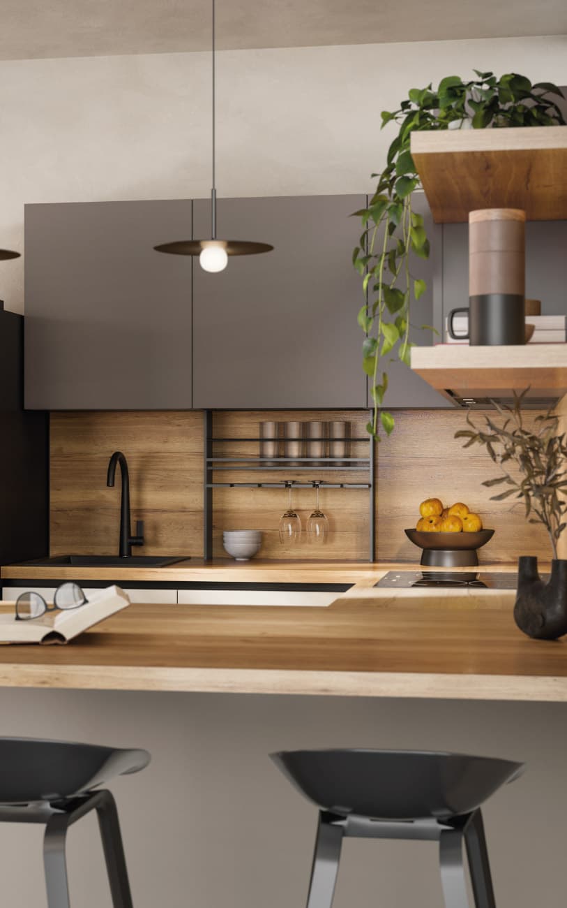 Cucina piccola con penisola — PensareCasa Torino — foto 3