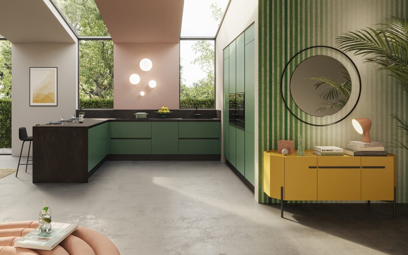Cucina vivace con penisola — PensareCasa Torino — foto 2