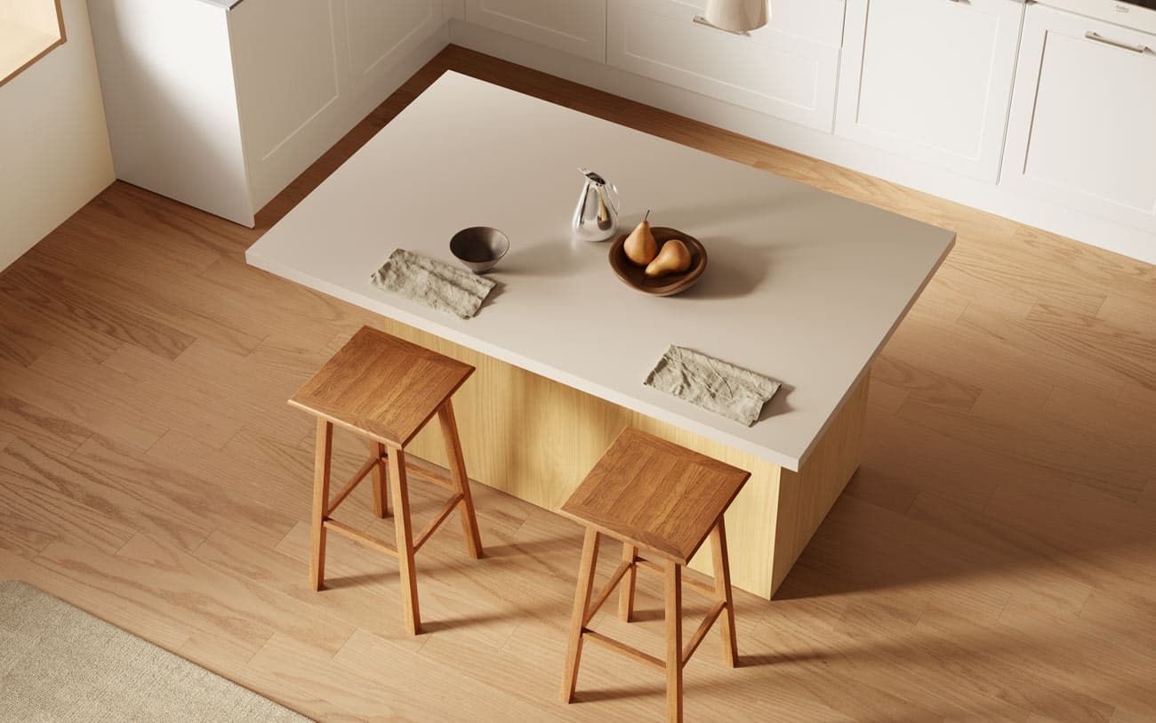 Cucina nordica in PET con isola — PensareCasa Torino — foto 3