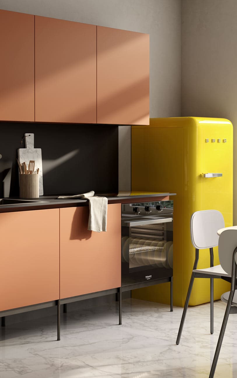 Cucina lineare eclettica — PensareCasa Torino — foto 3