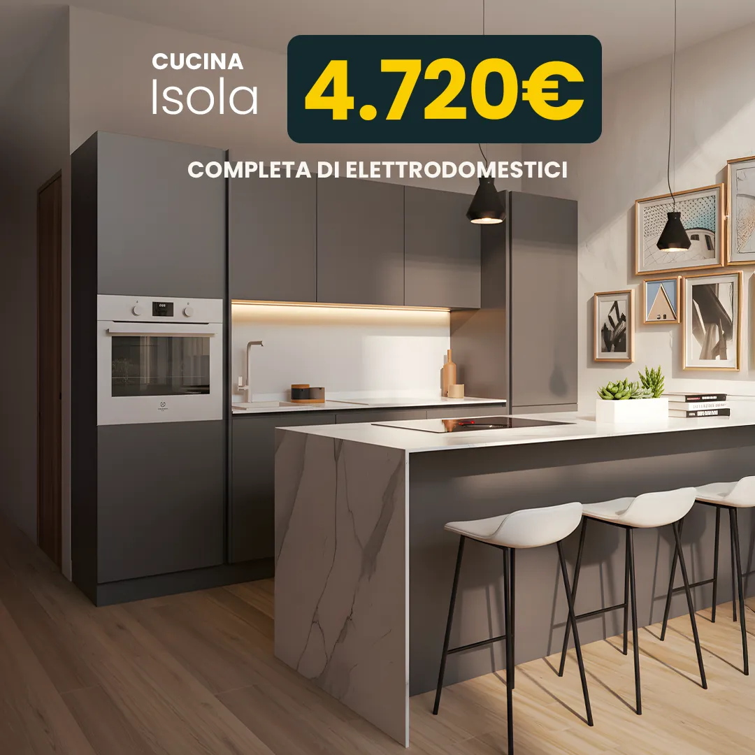 Cucina con isola in promozione — PensareCasa Torino