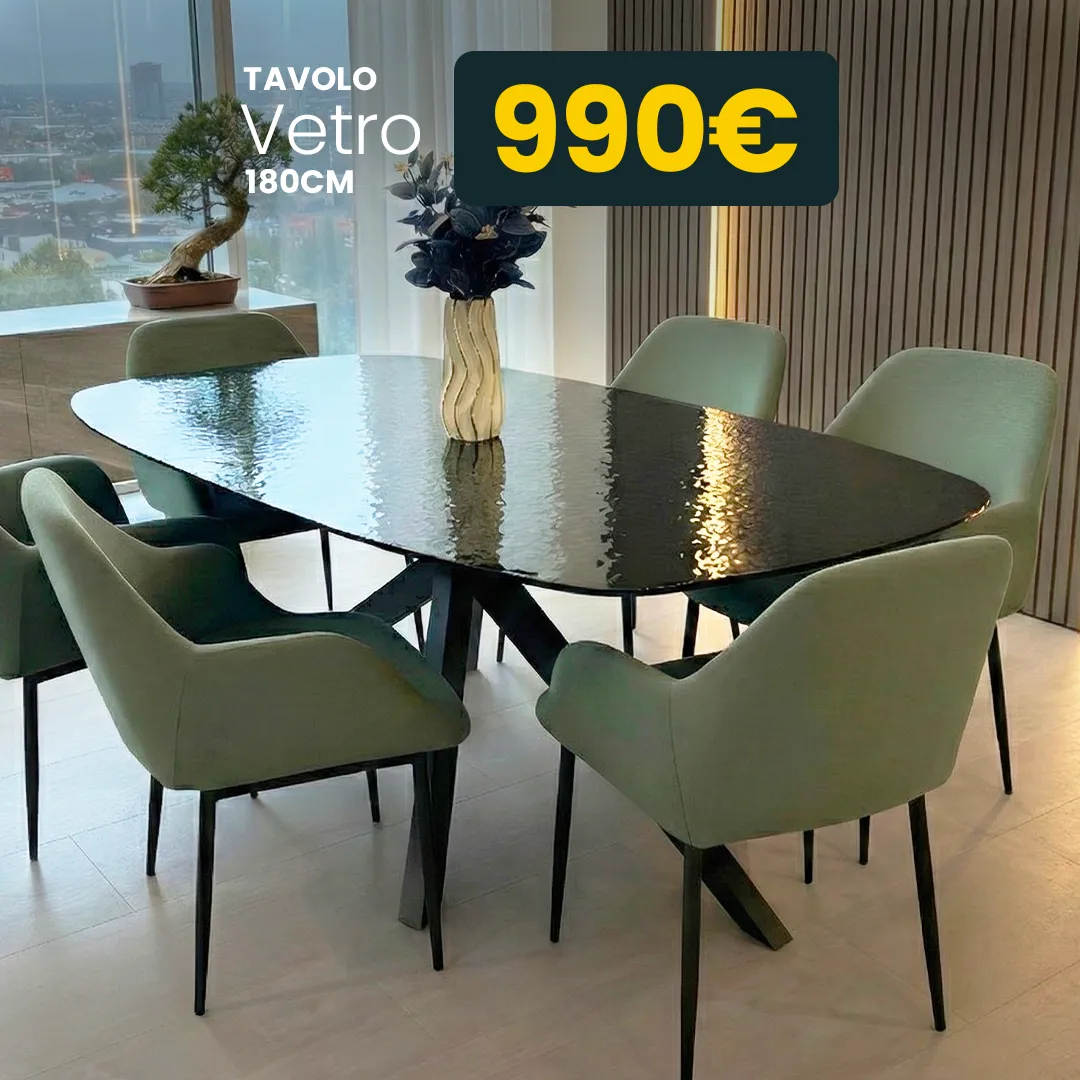 Tavolo in vetro in promozione — PensareCasa Torino