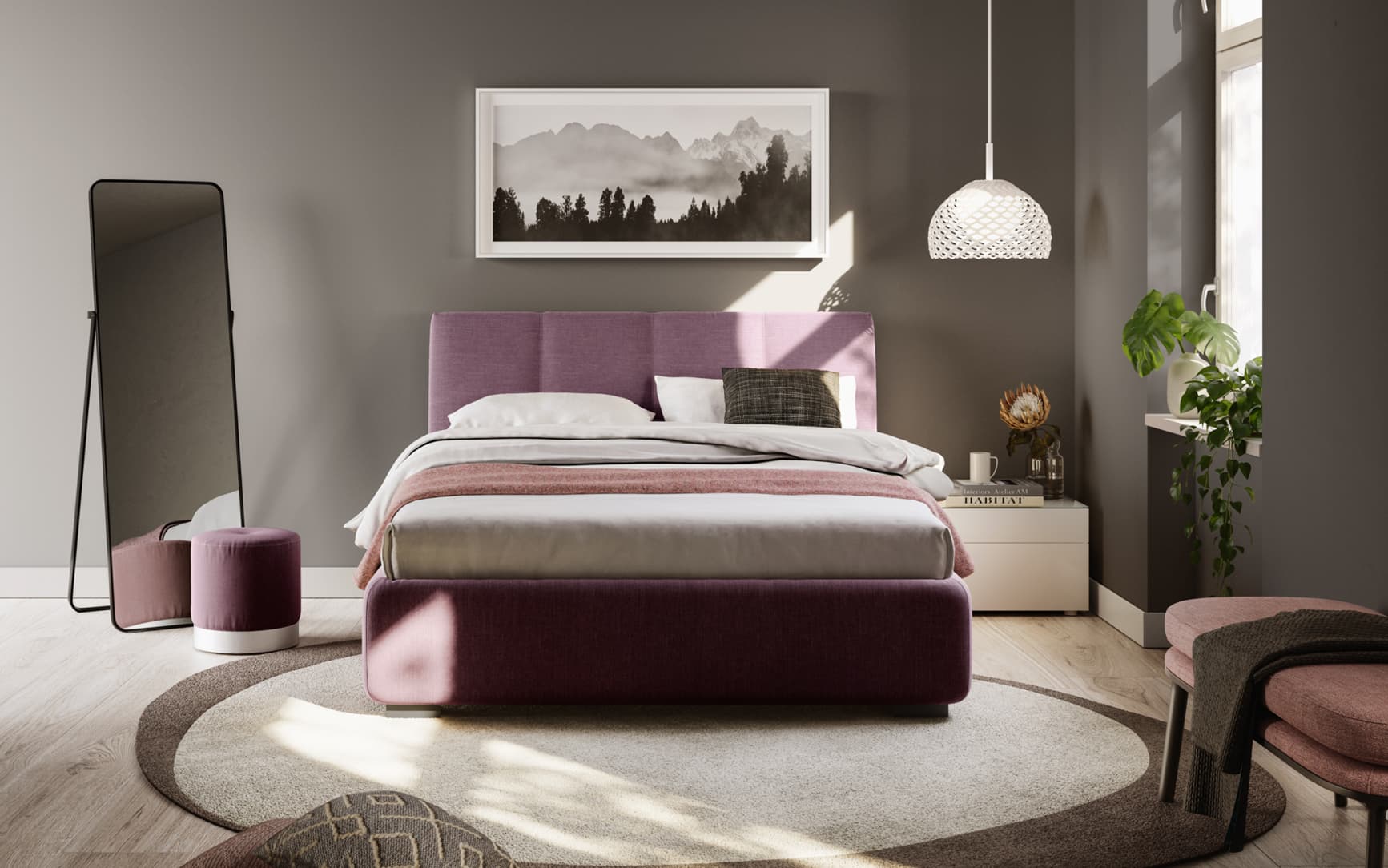 Letto Era con contenitore in tessuto — PensareCasa — foto 3