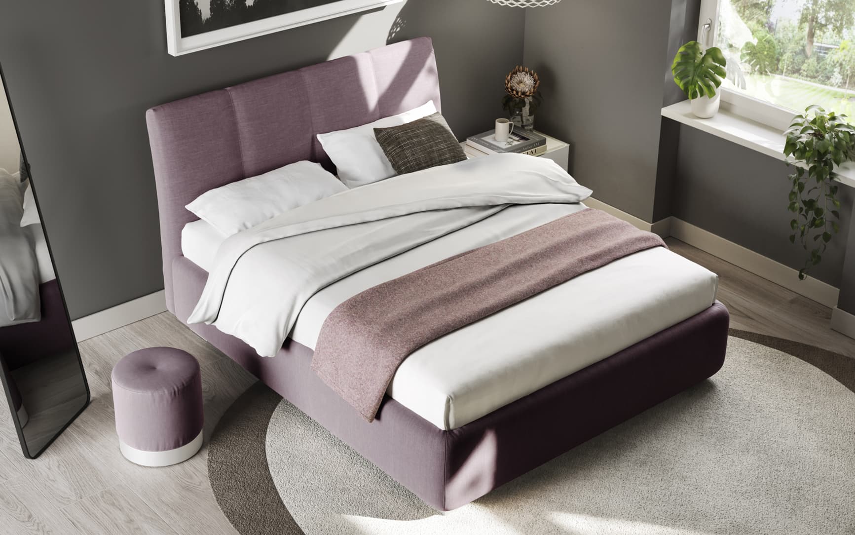 Letto Era con contenitore in tessuto — PensareCasa — foto 2