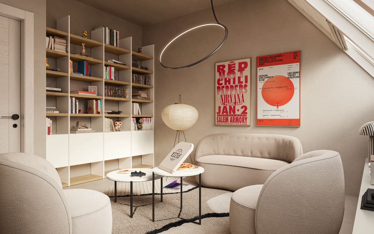 Soggiorno lounge — PensareCasa Torino