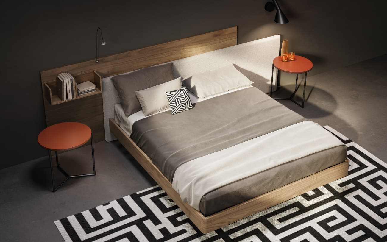 Letto matrimoniale contenitore Resort mixed — PensareCasa