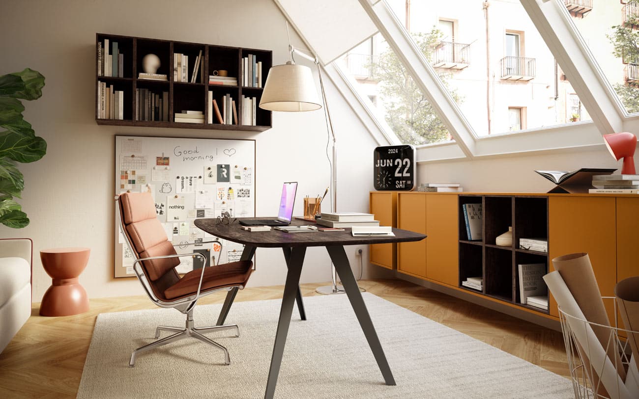 Studio in mansarda — PensareCasa Torino